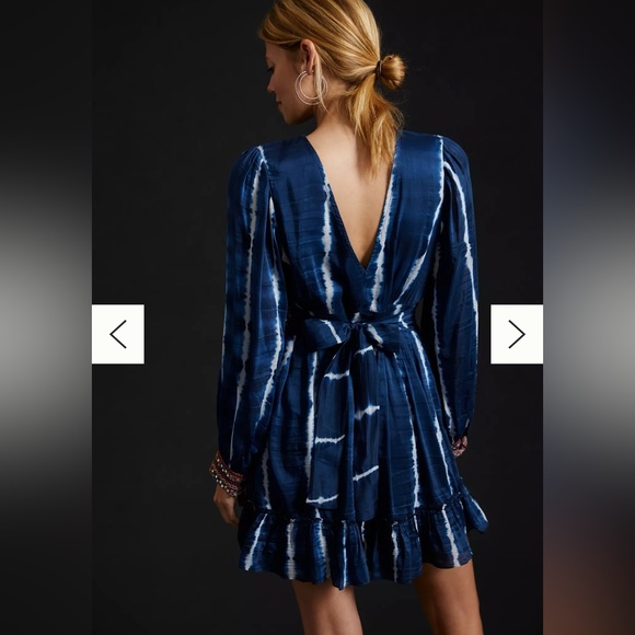 NWT - Anthropologie Beaded Tie-dye Mini Dress - Small - Picture 2 of 4